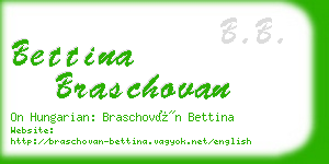 bettina braschovan business card